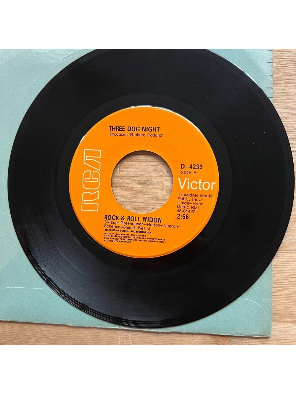 Three Dog Night - Rock & Roll Widow/Mama Told Me(Not to Come) 45rpm VG+ R13
